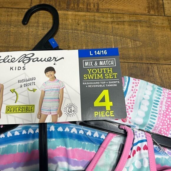 Eddie Bauer Girl's 4-Piece Swim Set - Picture 7 of 7